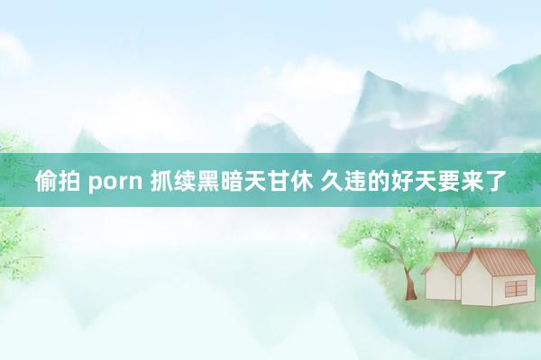 偷拍 porn 抓续黑暗天甘休 久违的好天要来了