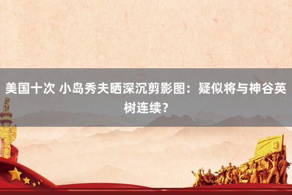 美国十次 小岛秀夫晒深沉剪影图：疑似将与神谷英树连续？