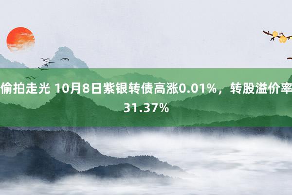 偷拍走光 10月8日紫银转债高涨0.01%，转股溢价率31.37%