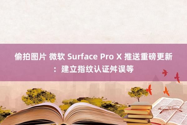 偷拍图片 微软 Surface Pro X 推送重磅更新：建立指纹认证舛误等