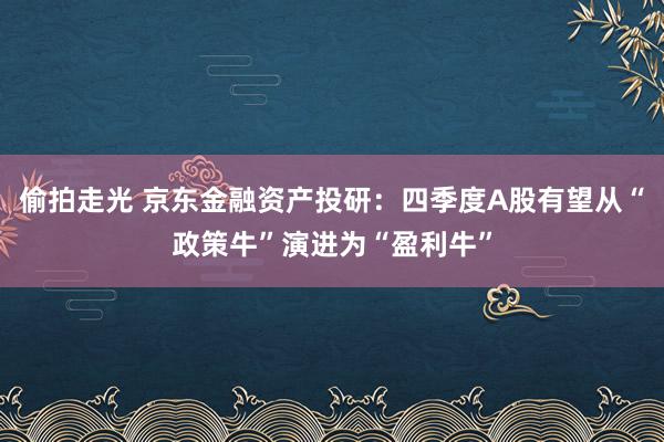 偷拍走光 京东金融资产投研：四季度A股有望从“政策牛”演进为“盈利牛”