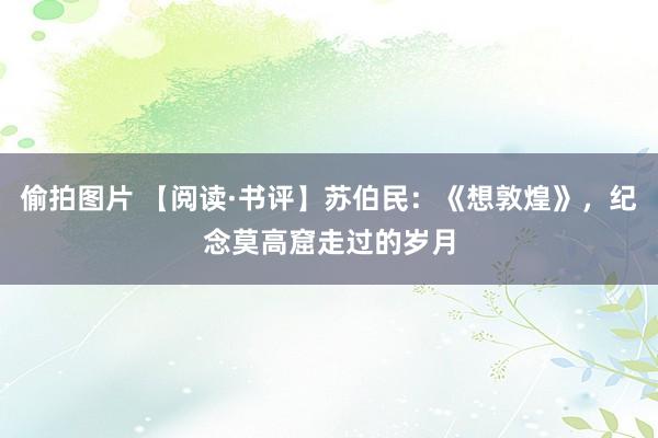 偷拍图片 【阅读·书评】苏伯民：《想敦煌》，纪念莫高窟走过的岁月