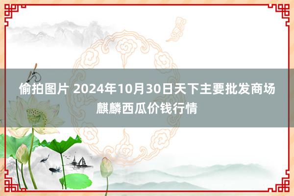 偷拍图片 2024年10月30日天下主要批发商场麒麟西瓜价钱行情