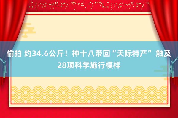 偷拍 约34.6公斤！神十八带回“天际特产” 触及28项科学施行模样