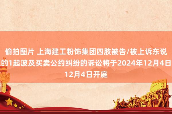 偷拍图片 上海建工粉饰集团四肢被告/被上诉东说念主的1起波及买卖公约纠纷的诉讼将于2024年12月4日开庭