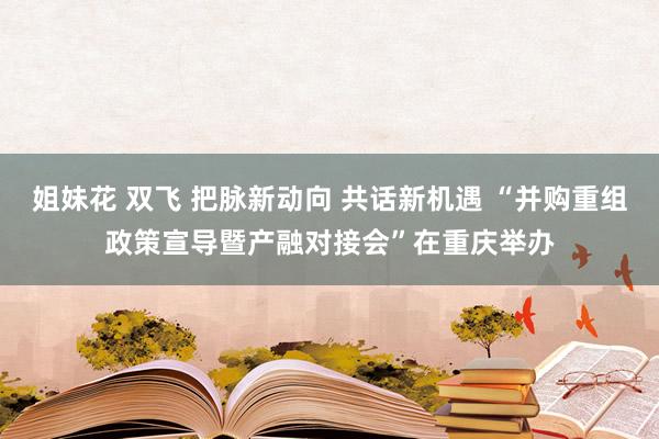 姐妹花 双飞 把脉新动向 共话新机遇 “并购重组政策宣导暨产融对接会”在重庆举办