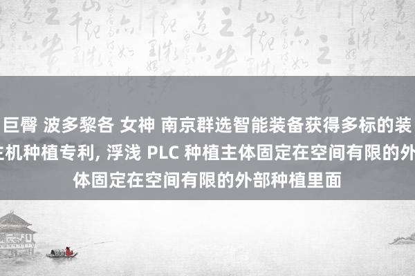 巨臀 波多黎各 女神 南京群选智能装备获得多标的装配的 PLC 主机种植专利， 浮浅 PLC 种植主体固定在空间有限的外部种植里面