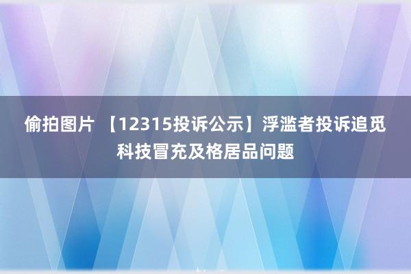 偷拍图片 【12315投诉公示】浮滥者投诉追觅科技冒充及格居品问题