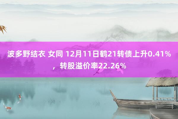 波多野结衣 女同 12月11日鹤21转债上升0.41%，转股溢价率22.26%