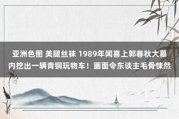 亚洲色图 美腿丝袜 1989年闻喜上郭春秋大墓内挖出一辆青铜玩物车！画面令东谈主毛骨悚然