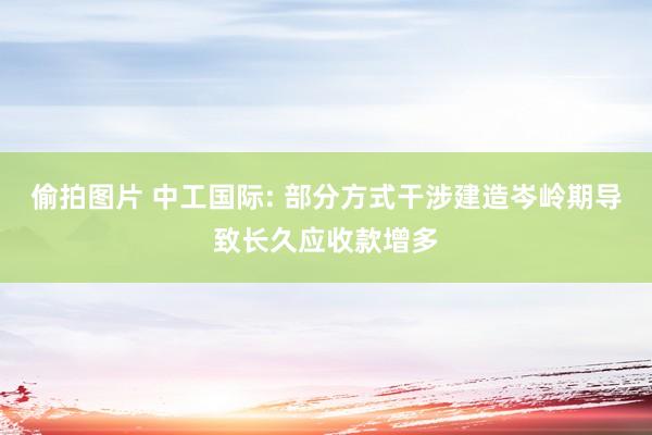 偷拍图片 中工国际: 部分方式干涉建造岑岭期导致长久应收款增多