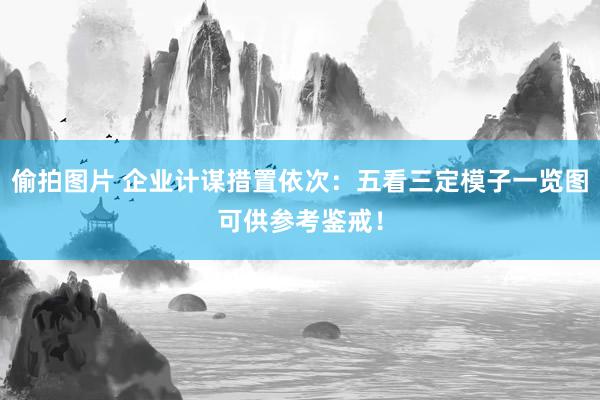 偷拍图片 企业计谋措置依次：五看三定模子一览图可供参考鉴戒！