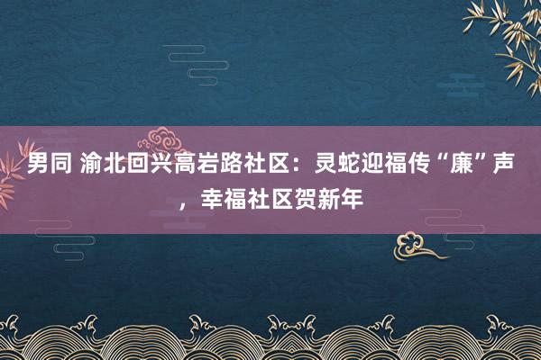 男同 渝北回兴高岩路社区：灵蛇迎福传“廉”声，幸福社区贺新年