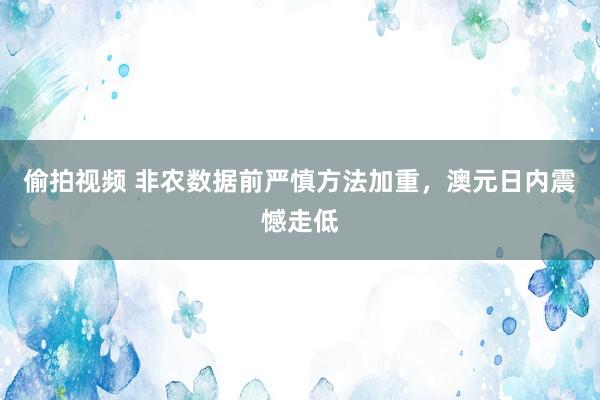 偷拍视频 非农数据前严慎方法加重，澳元日内震憾走低